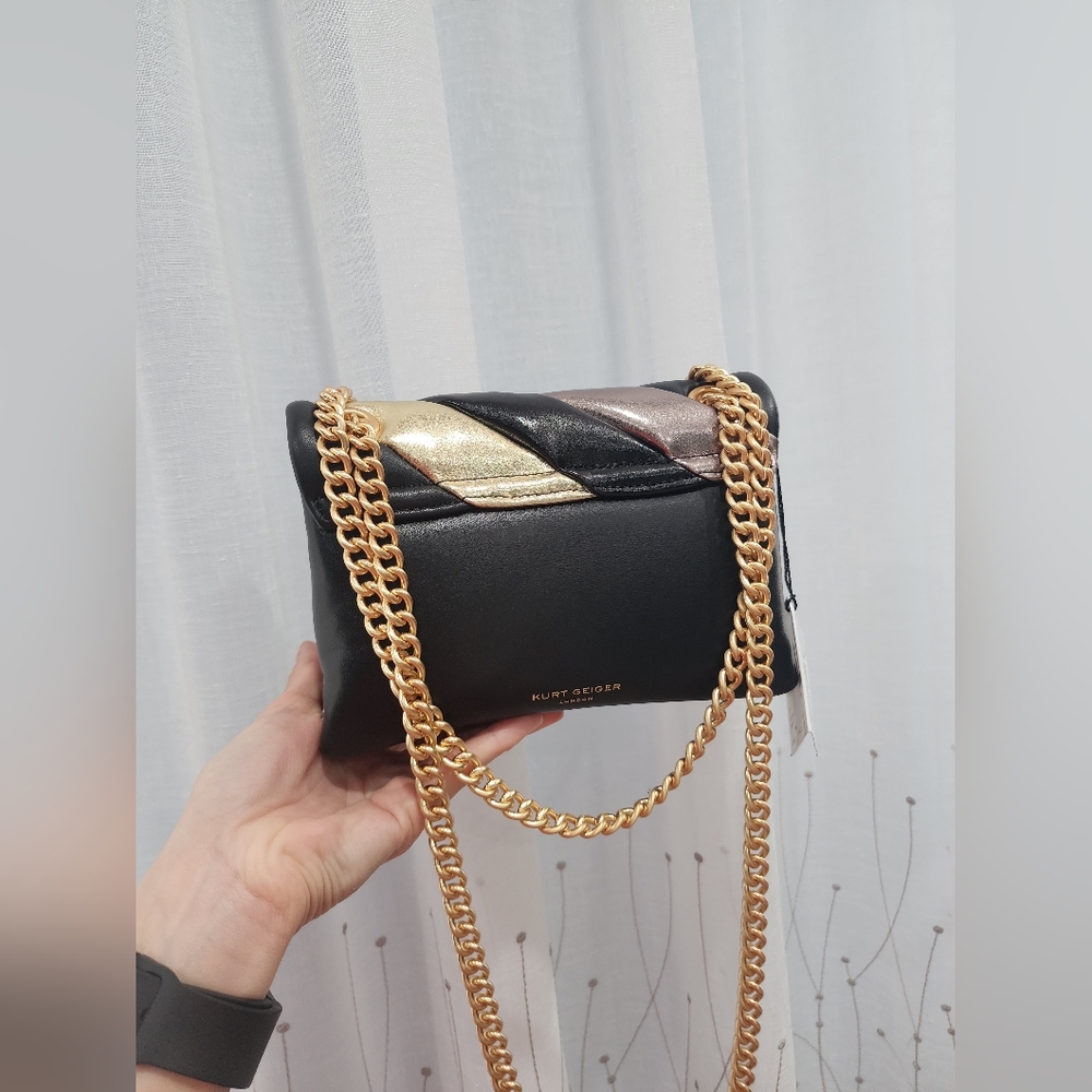 Kurt Geiger London Mini Soho Quilted Leather Shoulder Bag - Picture 9 of 12